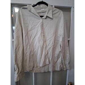 Camp David Shirt Size Large Button Down Khaki Vintage J1